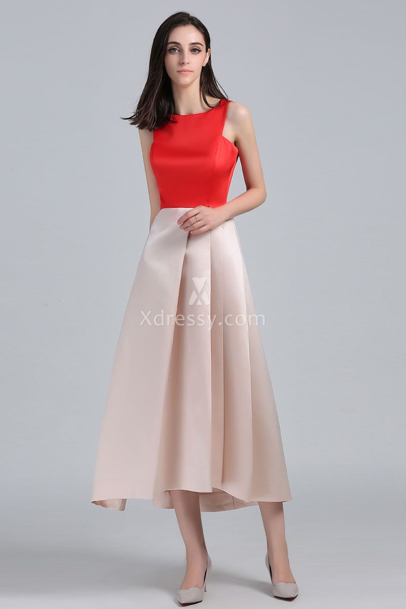 taylor-swift-red-and-champagne-tea-length-prom-dress-2