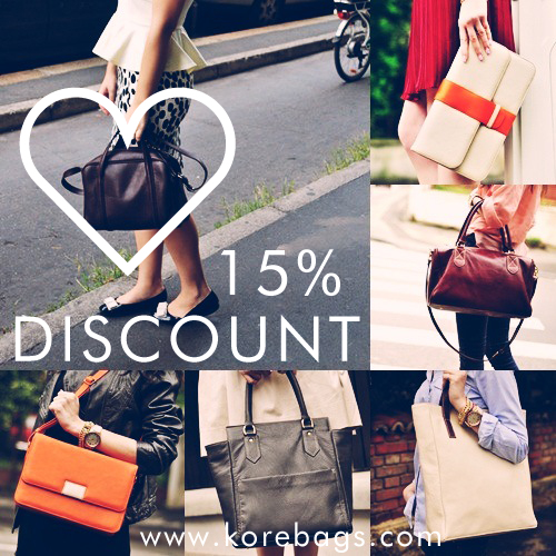 New KORE bag & discount - Fashion in my eyes