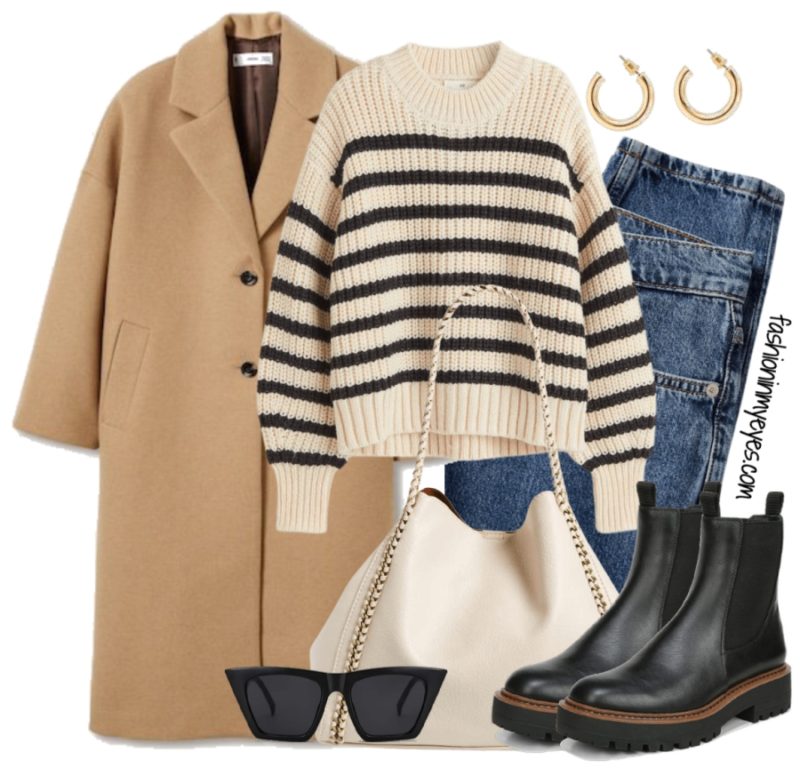 Casual outfit with stripe knit sweater – Fashion in my eyes